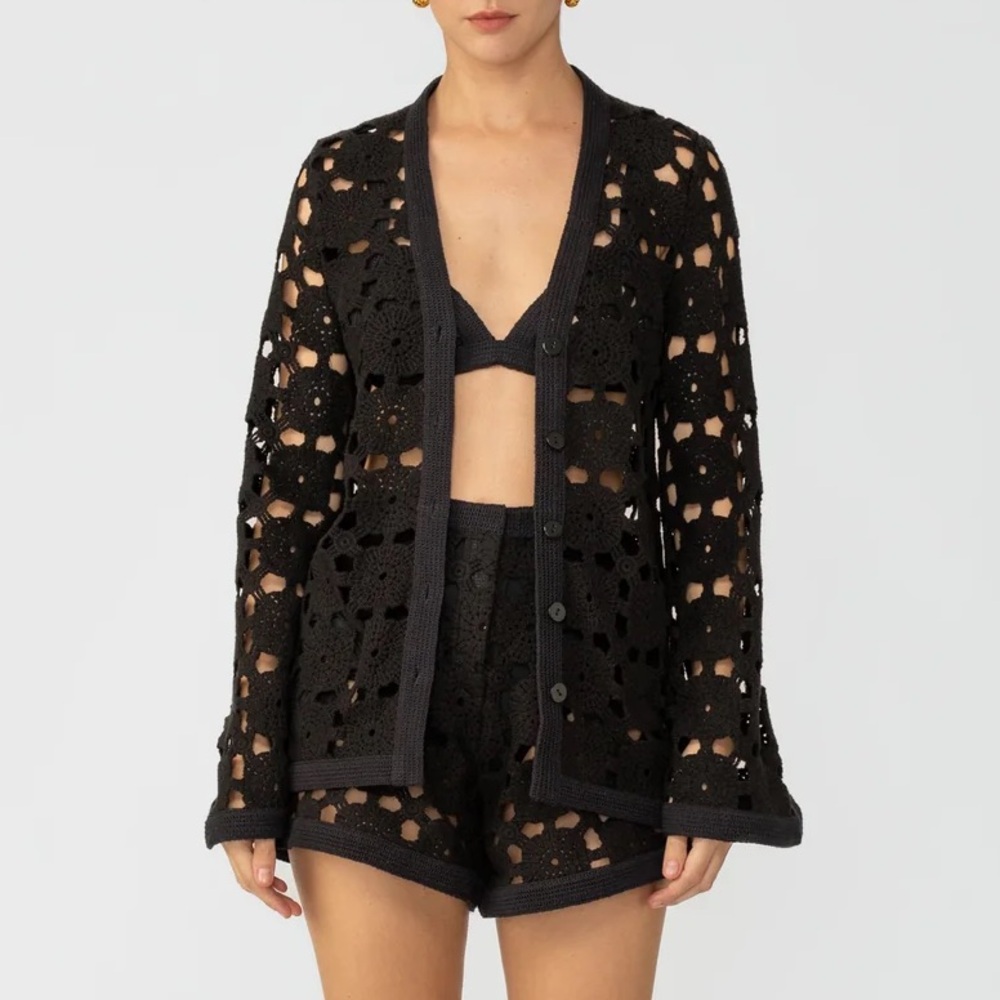 Sau Lee Myko Crochet Cardigan